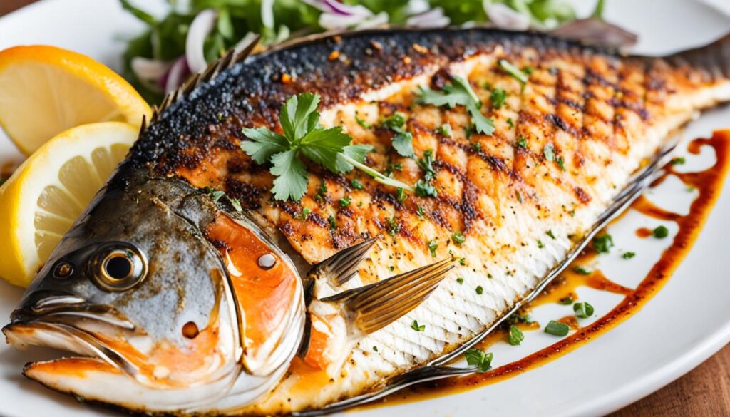 Ikan bakar bumbu marinasi